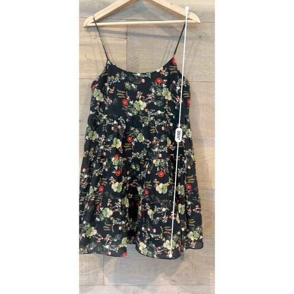 Alice + Olivia Collen Floral black Mini dress size 8 - Picture 6 of 12